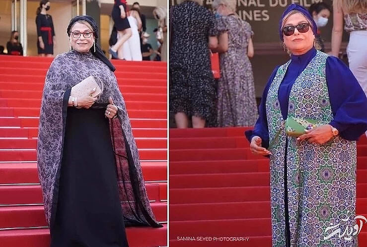 گوهر خیراندیش روی فرش قرمز جشنواره کن/ عکس 